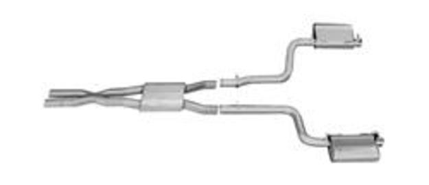 Gibson Muscle Car Stainless Exhaust 11-up Dodge Challenger 3.6L - Click Image to Close